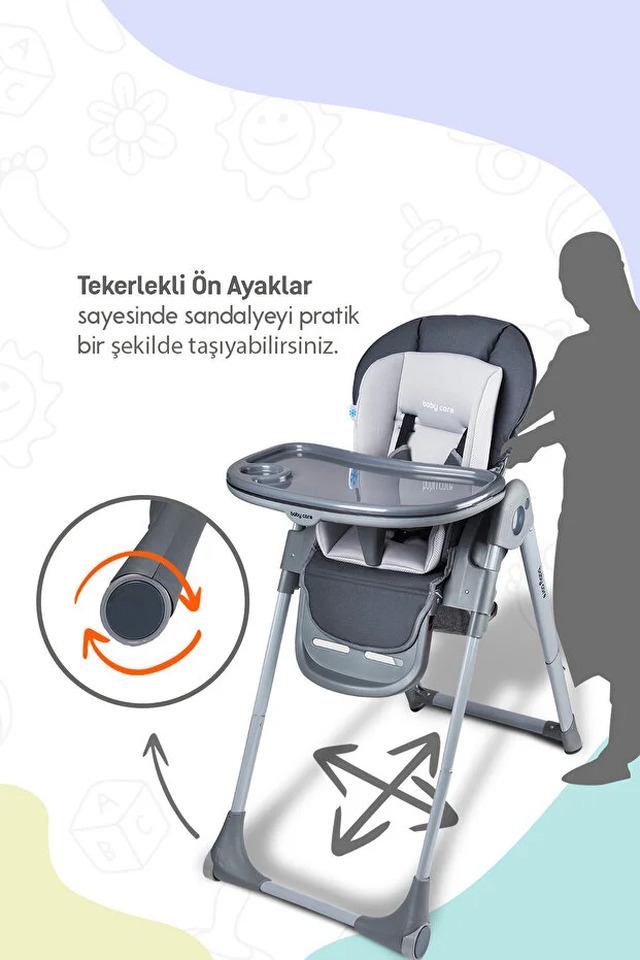 Baby Care Flex Mama Sandalyesi Turuncu